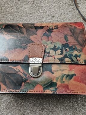 Patricia Nash Floral Leather Crossbody NWT